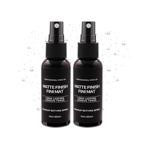 LingHaoLH 2PCS Makeup Setting Spray Set, Face, Weightless, Long Lasting, Waterproof, Fixing, Smudge-proof, Hydrating & Refreshing, All Skin Types