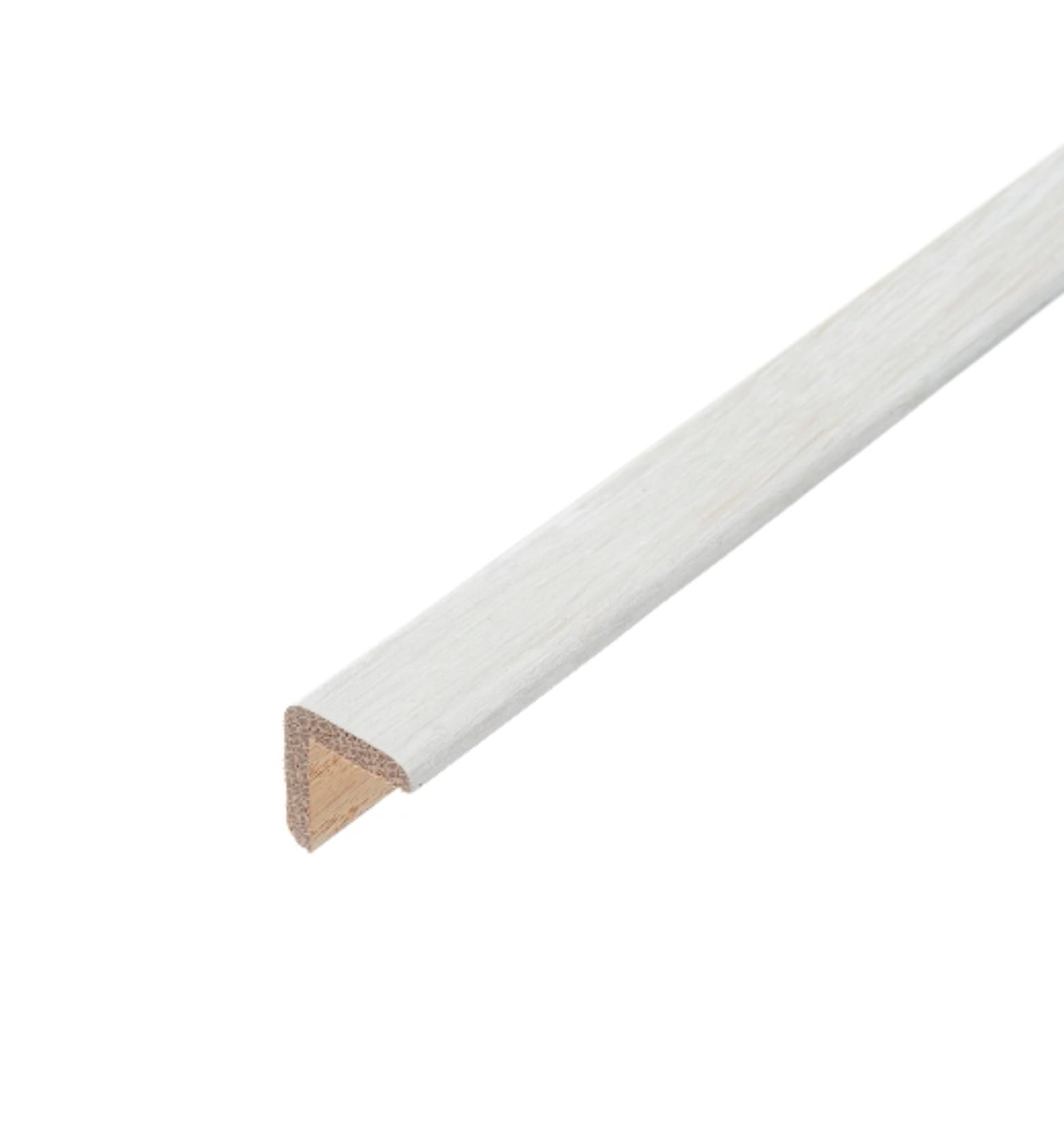 21mm X 21mm Solid Oak Corner Step Stair Nosing Cushion Moulding Edge Profile Strip 0.9m For Flooring (White Oak) โ image 1