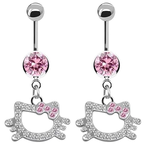 TYXHXTF 2 Piezas Anillos para el Ombligo Piercing, Gato Piercing de Ombligo | Ya disponible en tu tienda friki favorita! En mundofriki.es! TYXHXTF 2 Piezas Anillos para el Ombligo Piercing, Gato Piercing de Ombligo | Ya disponible en tu tienda friki favorita! En mundofriki.es!