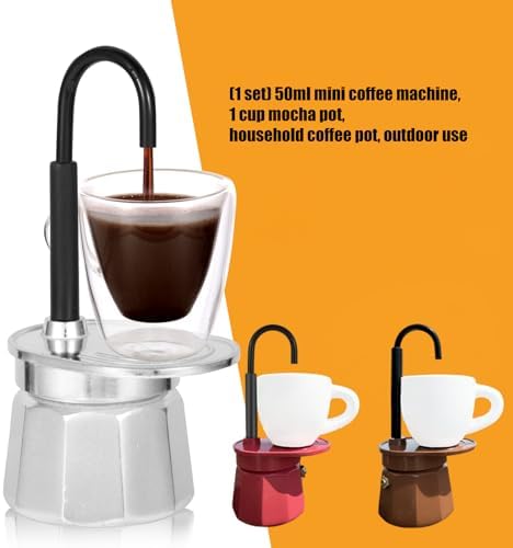 DalVick Space Saving 50ml Coffee Coffee Bottle Efficient Brewing Systems Home Outdoor Use Practical Metal Maker - 4