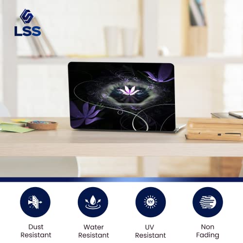 Image of LSS Laptop 17-17.3 inch Skin Cover with Colorful Floral Pattern for HP Dell Lenovo Apple Asus Acer Compaq - Fits 16.5 inch 17 inch 17.3 inch 18.4 inch 19 inch (2 Wrist Pads Free)