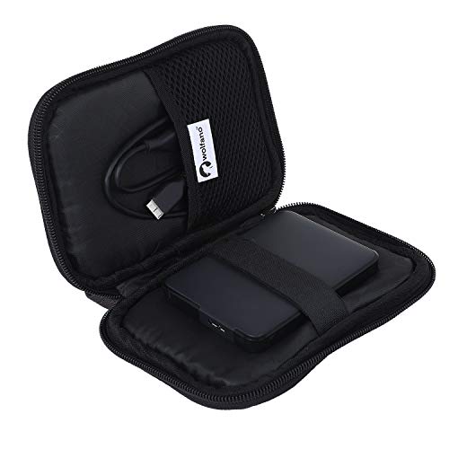 Image of WD HDD Hard Case /Cover /Pouch for 2.5 inch Portable Hard Drive (for Seagate, Toshiba, WD, Sony, Transcend, Lenovo, Adata) (Brown Leather)