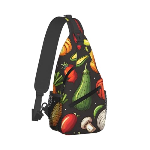 Bolso Sling de Vegetales para Mujeres y Hombres Ligero miniatura 2