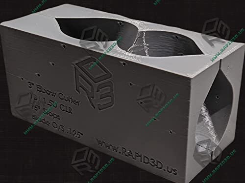 Mandrel Elbow Cutting Fixture Dual Radius (1D/1.5D Short/Long) Titanium Stainless Aluminum by Rapid 3D USA (3.5 Inch)