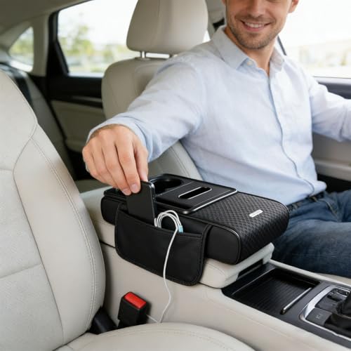 Housse d'accoudoir de voiture protégeant la console centrale - 5