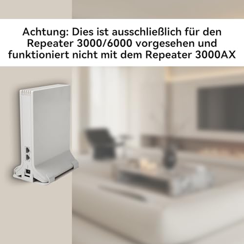 shinar Metall Wandhalterung Kompatibel mit Fritz Repeater 6000/3000– Repeater Halterung inkl. Montagezubehör Kabelmanagement Wandmontage Wand Halter