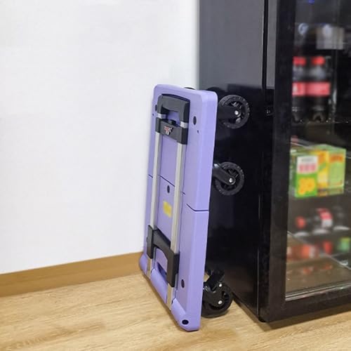 Carrito plegable de plataforma para carga y equipaje azul miniatura 7