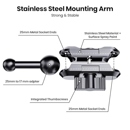 Image of Dashboard Phone Mount for 2019-2026 Dodge Ram 1500 2500 3500 TRX Truck