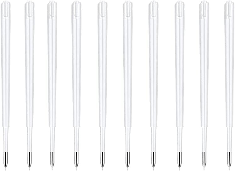10 Pcs Pin Pen Refills, Precision Needle Refill 3.9 inch for Craft Weeding Pen Air Release Pen Tool pinpen Replacement Accessories(10 Pcs Refills)
