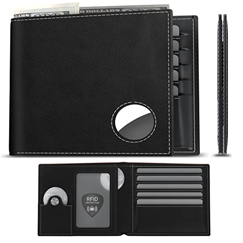 typecase Mens Wallet Card Holder: Pop Up Aluminum Case, Genuine Leather, Smart, RFID Blocking, Slim, Minimalist, Front Pocket - 9-14 Card Capacity | ID Window | Cash Slot (Antique Brown)