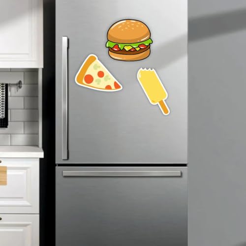Image of Zesta Wooden Fridge Magnets Set | Refrigerator Decor Magnets for Kitchen | India Souvenir Fridge Magnet Collection | Wooden Magnet for Fridge Door Decoration (Food Fridge Magnet)