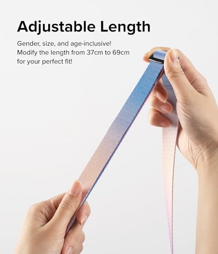 Ringke Alça de cordão [fivela de um toque] projetada para alça de câmera e alça de telefone, alça de