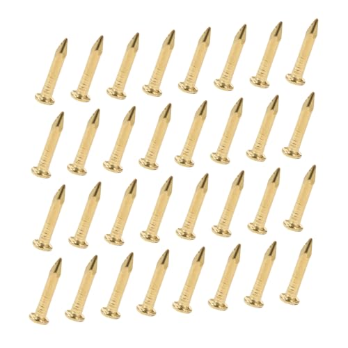 Clavos de latón para muebles, 200 piezas miniatura 1