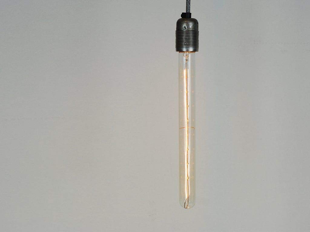 Ampoules Edison vintage industrielles à filament | Vis E27 ES et baïonnette B22 (10 pièces) (ZA – T9 XXL, vis E27)