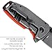 CRKT Squid Compact Everyday Carry Assisted Folding Knife with Frame Lock: D2 Plain Edge Blade, G10 Handle, Pocket Clip, 2486