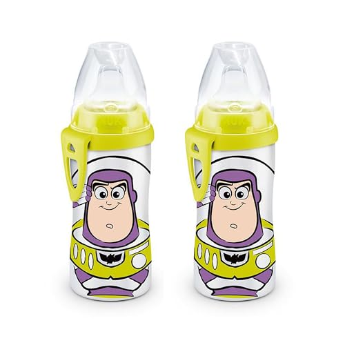 Image of NUK Buzz Lightyear Active Cup, 10 Oz, 2-Pack – BPA Free, Spill Proof Sippy Cup