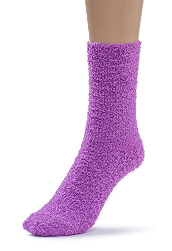 Image of Silky Toes Soft Fuzzy Socks for Women, Warm Fluffy Christmas Gift Socks in Matching Pouch for Sleeping Slipper House Socks