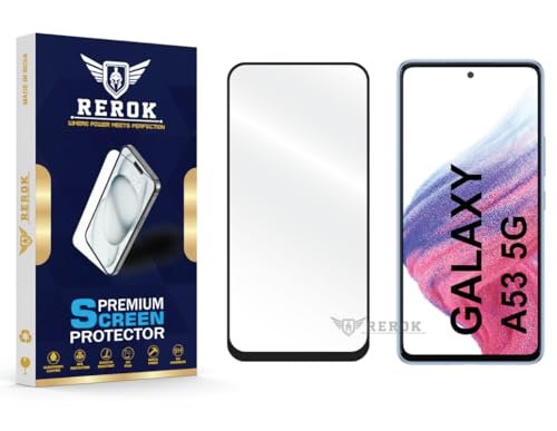 Image of Gorilla Tempered Glass Screen Protector Compatible with Samsung Galaxy A53 5G [Pack of 1] | Edge-to-Edge, Bubble-Free, Case Friendly, Easy Installation Kit