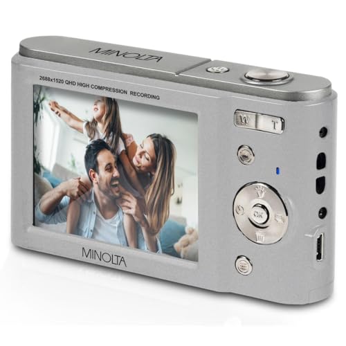 Minolta 44MP Digital Camera with 2.7K Video