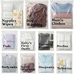 Hospital Bag Organiser Pouches 22 With Labels Hospital Bag Maternity Essentials For Baby Maternity Organiser Bags For Mum And Newborn Pregnancy Essentials Pouches For Mum And Baby In Various Sizes