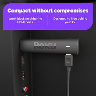 Roku Streaming Stick 4K | Portable Roku Streaming Device 4K/HDR/Dolby Vision, Roku Voice Remote, Free & Live TV