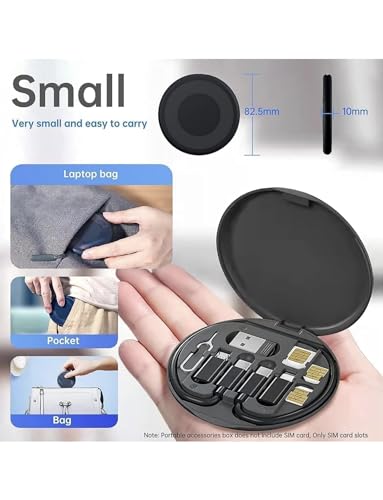 Image of All in One 60W USB Fast Charging Travel Data Cable Set Type C, Lightening and Micro USB Port Inbuilt Mobile Stand With Hanging Stand Compatible with All Android Phones & ios