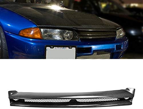 For Nissan Skyline R32 GTR OE Carbon Fiber glossy finish Front Bumper Grille Mesh Grill Cover Trim bodykits