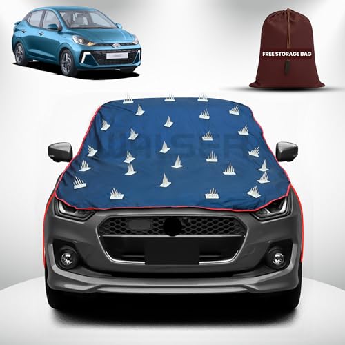Image of WALSER Spike Car Cover for Hyundai Aura | Anti-Climb Nail Guard for Dogs & Monkeys | Protects Bonnet, Roof & Dicky | UV, Dust & Snow Protection | Spike Cover with 4 Adjustable Hook