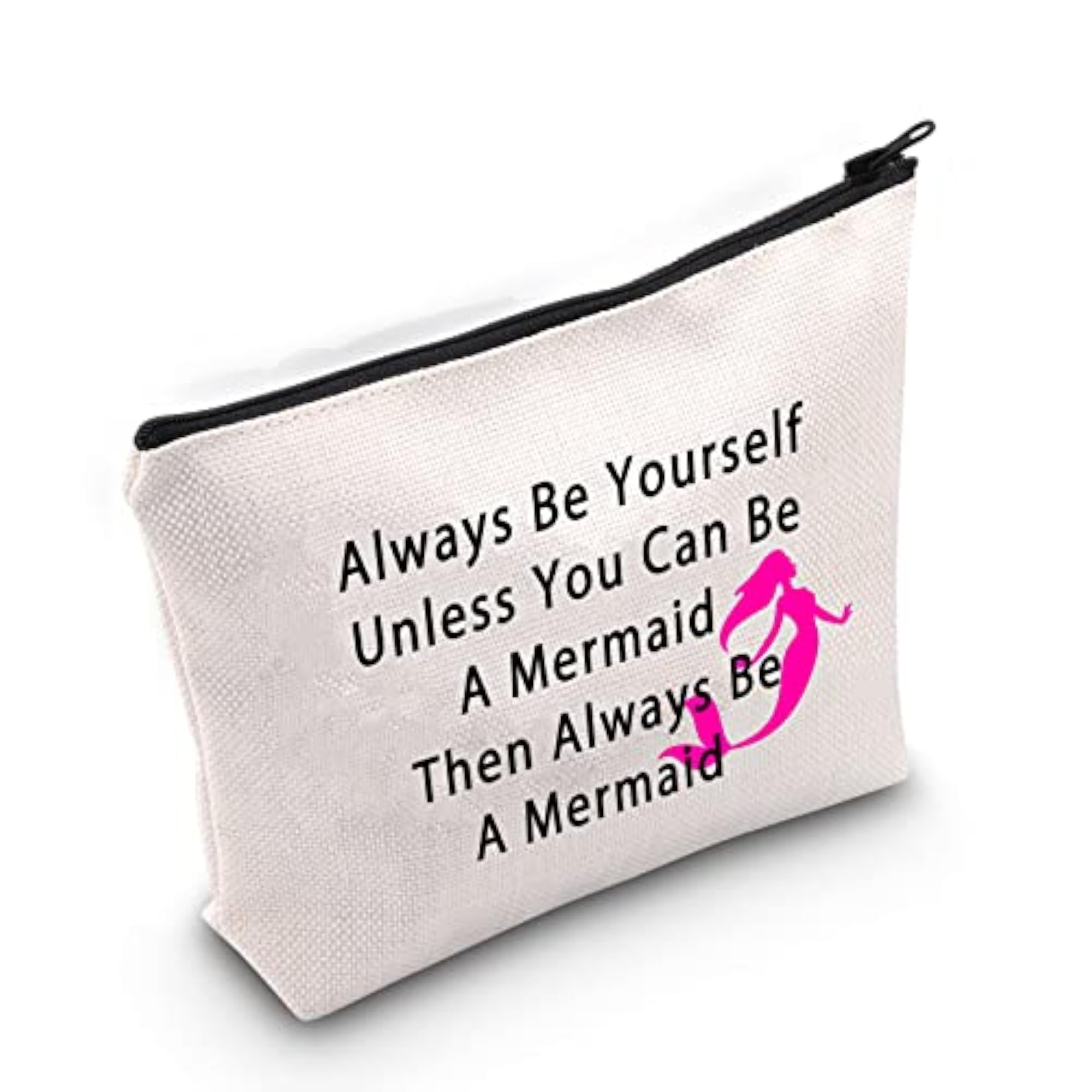 Inspirational Mermaid Quote Cosmetic Bag, Gift for Her