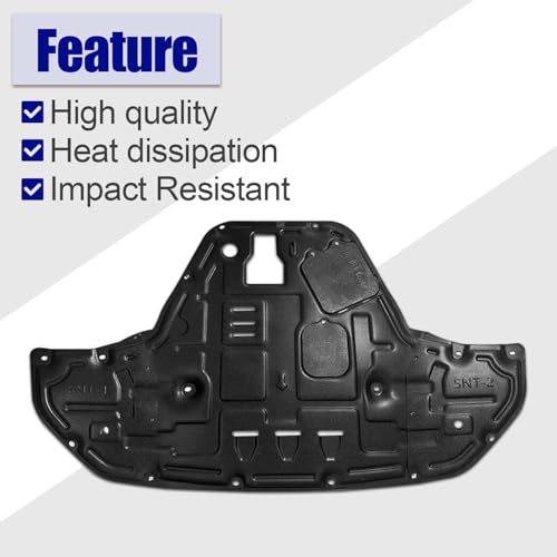 Image of Engine Under Cover Splash Shields Fit for Hyundai Sonata 2020-2024, Front Engine Lower Guard Panel With Installation Kit