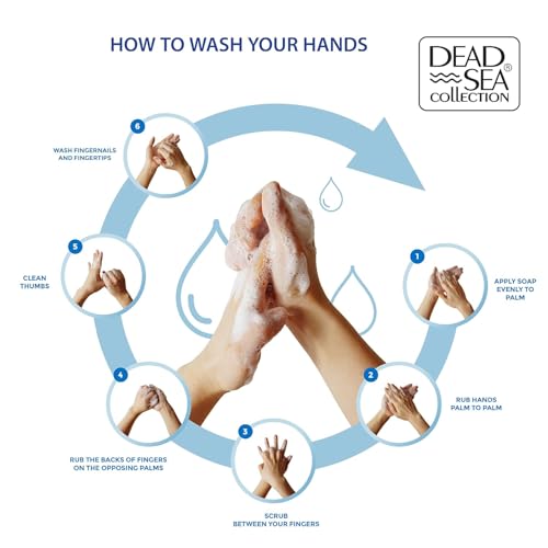 Image of Dead Sea Collection Hand Soap Pump Almond Vanilla - Moisturizing Hand Wash Liquid with Dead Sea Minerals - Almond Vanilla Oils, Balancing & Soothing Pack of 2 (33.8 Fl Oz Each) - 67.6 Fl Oz Total