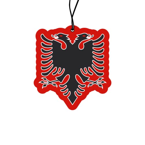 2 Stück Auto Lufterfrischer für Shqiponja, Shqiperia, Kosovo, Auto Tuning