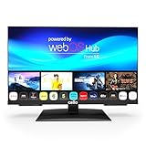 Cello C2224WSH Smart TV senza cornice da 22 pollici, alimentazione di rete, LG WebOS, Bluetooth, altoparlanti Pitch Perfect, ideale per cucina, camera da letto o stanze di piccole dimensioni