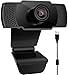 Price comparison product image KKUYI Webcam with Microphone Full HD USB 1080P Camera, Laptop camera 110° Wide View Flexible Clip,Web Webcam for Desktop, Video Calling, Studying, Online Class,Conference, Recording,Gaming