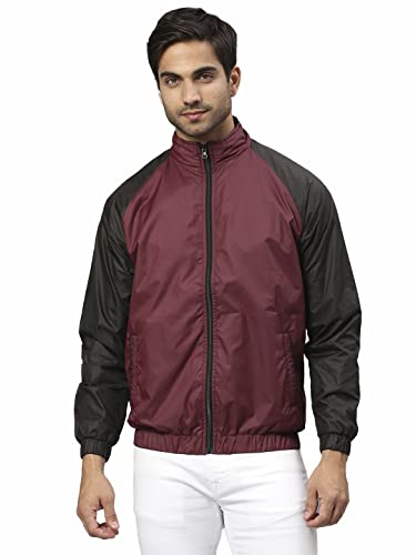 Image of Dennis Lingo Polyester Regular Fit Full Sleeves Men's Color Block Shell Jacket with 2 Pockets - Casual Winterwear for Men
