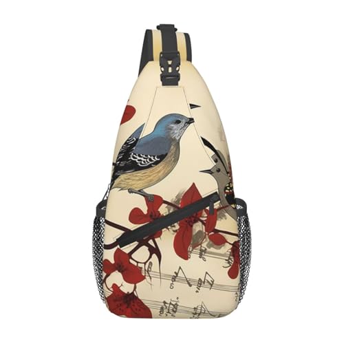 Bolso Sling para Hombre y Mujer Negro miniatura 1