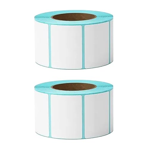 Image of 3000 White Self Adhesive Thermal Label Roll - 50mm x 30mm Blank Sticky Labels for Kitchen, Office & Organisation, Compatible with Thermal Printers