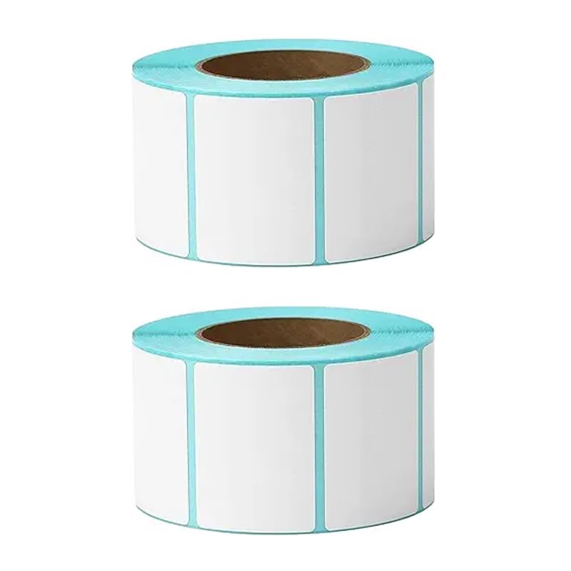 3000 Pcs 50x30mm White Thermal Labels, Self-Adhesive for Thermal Printers