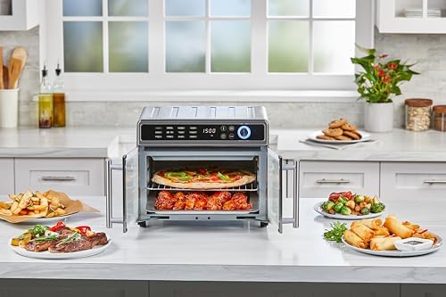 BLACK+DECKER TO62D5-1SD, 12 Cooking Functions, 60 Minute Timer, Air Frying with Convection Technology and Compact Design