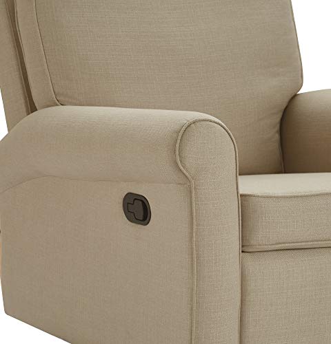 Sillón reclinable giratorio poliéster beige miniatura 6