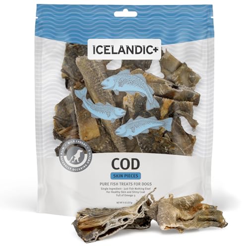 Icelandic+ Cod Skin Pieces - 8oz Bag - Pure Fish