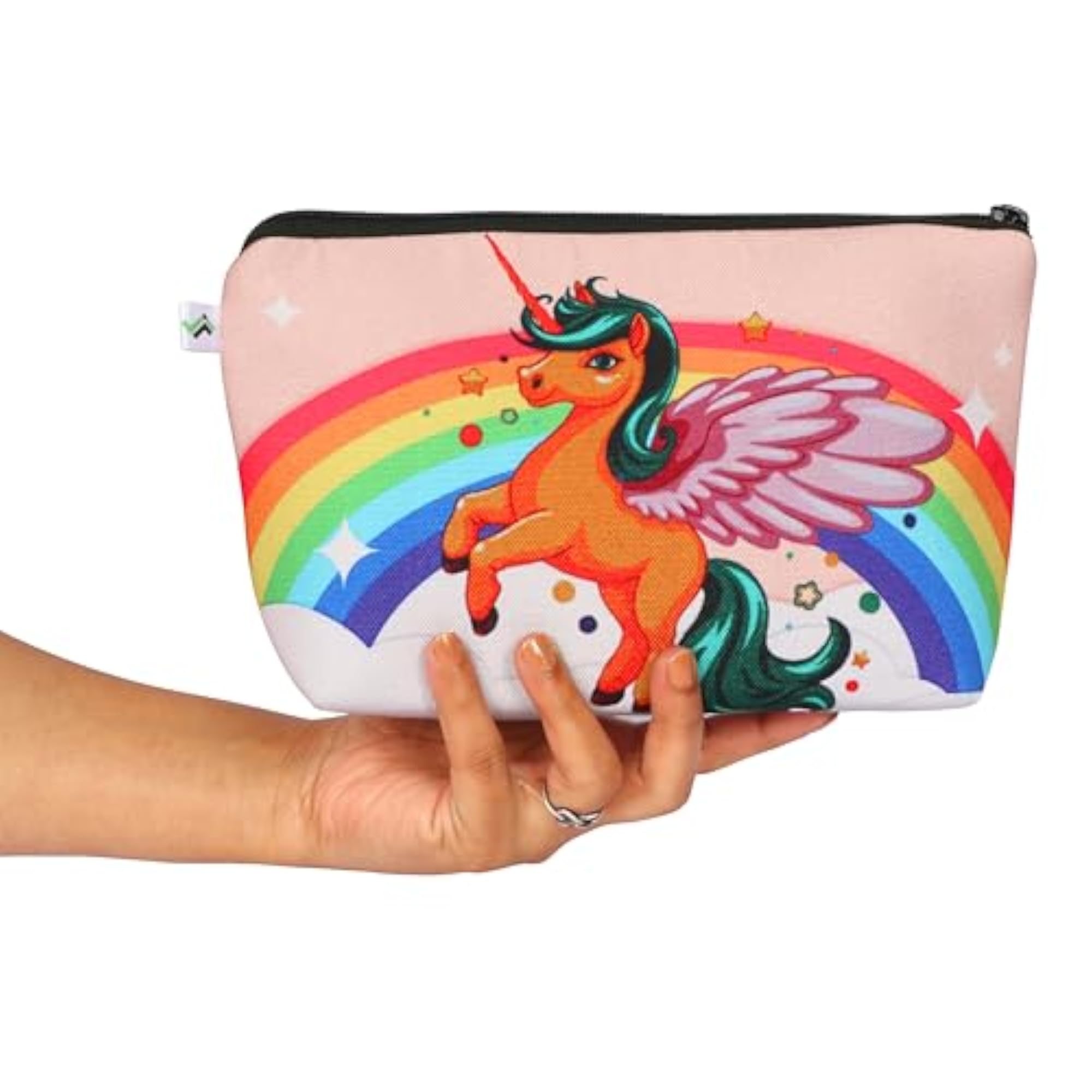 Unicorn Print Small Cosmetic Makeup Pouch for Women