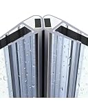 Gedotec Joint à lèvre magnétique pour portes de douche hydrofuge - 1 paire de joint profil...