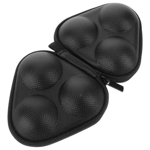 NULYLU 軽量コンパクト卓球ボール収納ケース ポータブル球用ブラックカラー 持ち運び便利で屋内外対応 卓球選手向けピンポンボールカバー