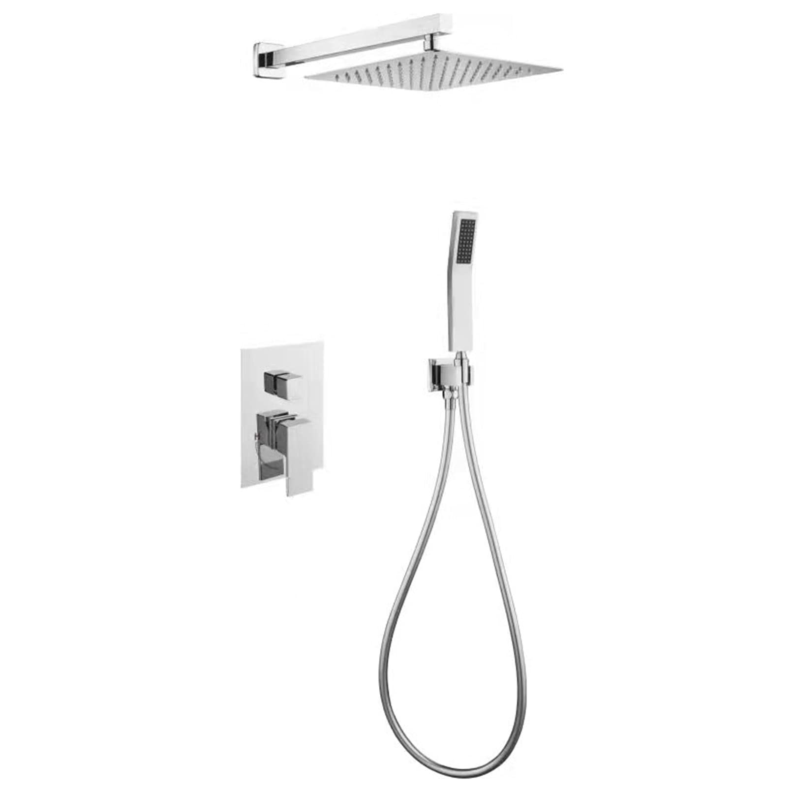 Ensemble de robinet de douche avec mitigeur monocommande et inverseur fluide pour salle de bain
