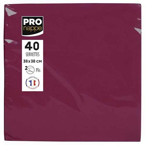 40 servilletas microgofre de 38x38 cm en color burdeos ideal para hostelería 2