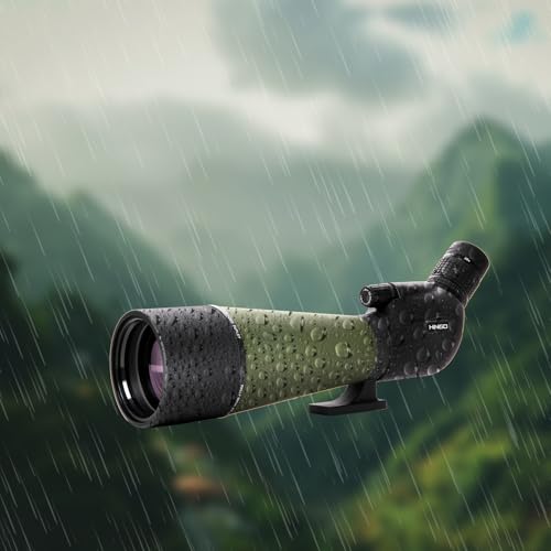 Image of HINISO Spotting Scope 20-60x80 HD with Single Focus,Phone Holder,Tripod Stand & Carry Bag BAK4 Prism, Fog & Waterproof High Power Telescope for Long Distance, Bird Watching, Stargazing,Target Shooting