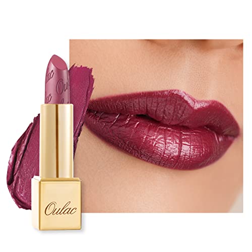 OULAC Metallic Shine Lipstick, Velvety Texture With Glossy Opaque Finish, Apply Once and Lasts All Day, 4.3 grams / 0.15 ounces, Love Particle (03)