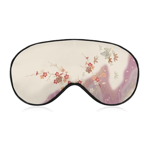 アイマスク 和風 ママ人気 桜 植物 睡眠アイマスク 目隠し 眼帯 スリープマスク アイピロー 睡眠用 安眠グッズ 遮光 軽量 四季 通気性 長さ調節可能 男女兼用 旅行用