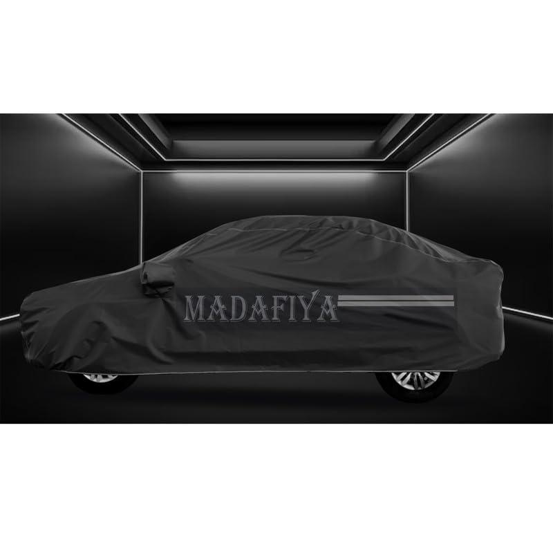 Image of MADAFIYA Car Cover for Lexus ES (2018 to 2024 Models) with Mirror Pocket, Triple Stitched, All Weather Protection, Breathable Fabric, Full Size (Heavy Duty Grey)